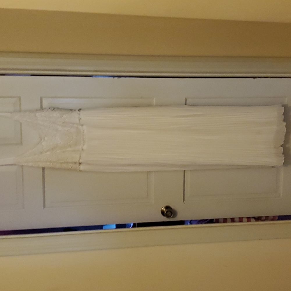 White extra long dress
